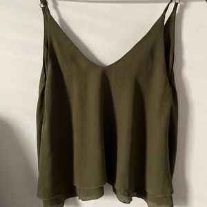 tobi. Olive green tank